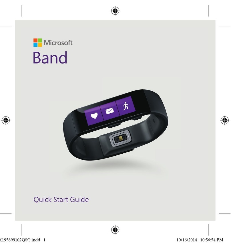 Microsoft Band quick start guide