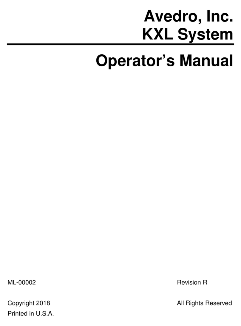 Avedro KXL System Operator's manual Avedro KXL System Operator's manual
