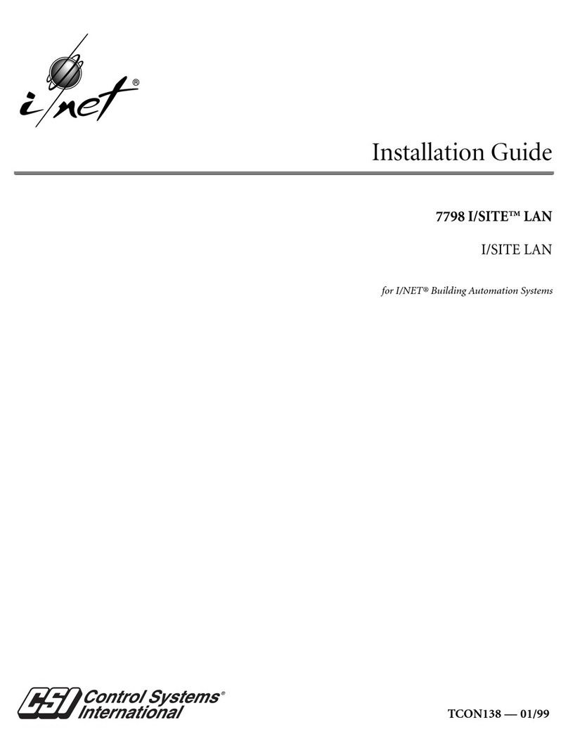 CSI 7798 I/SITE LAN installation guide