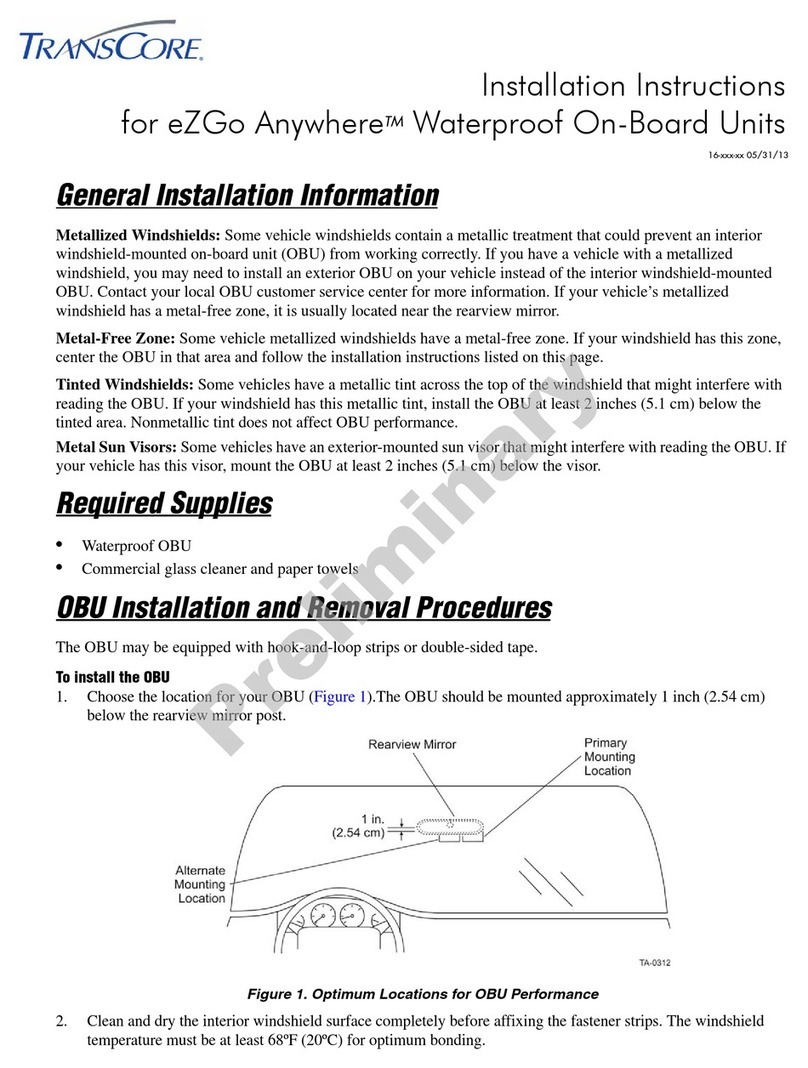 TransCore eZGo Anywhere installation instructions