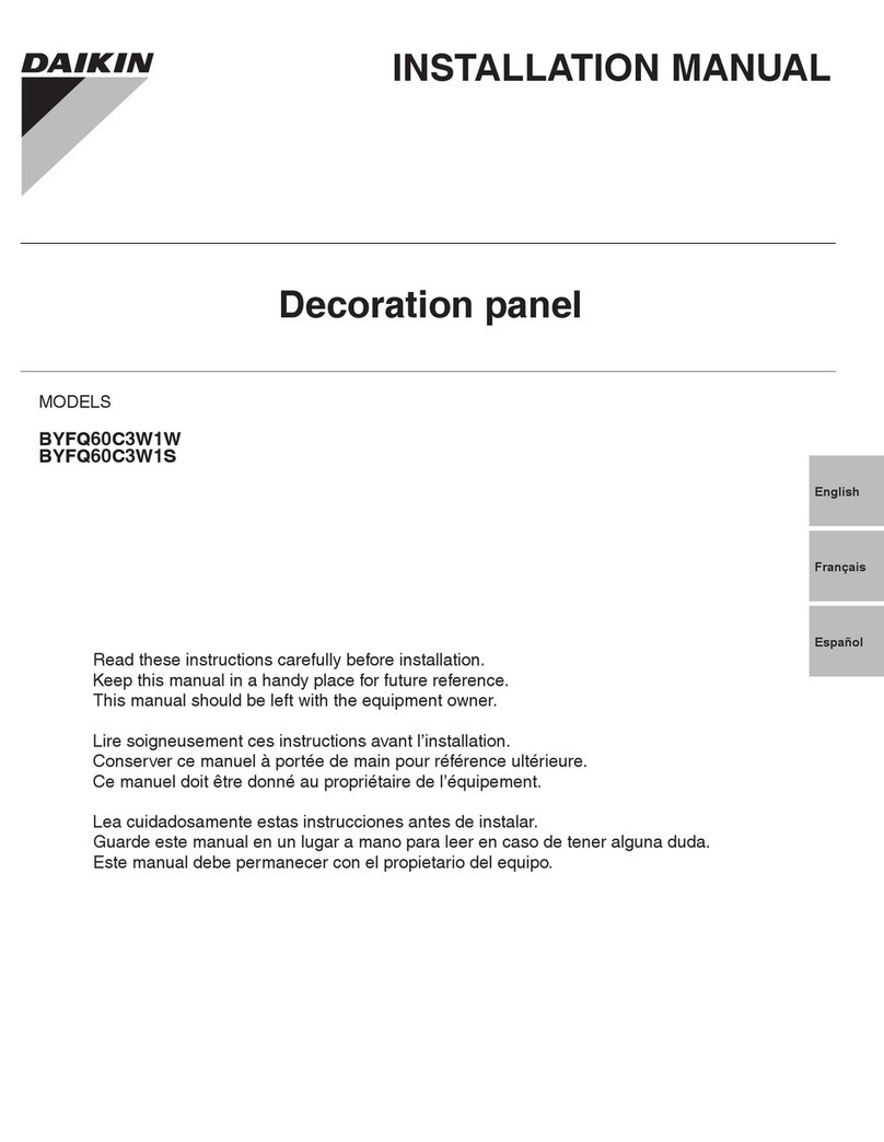 Daikin BYFQ60C3W1W installation manual