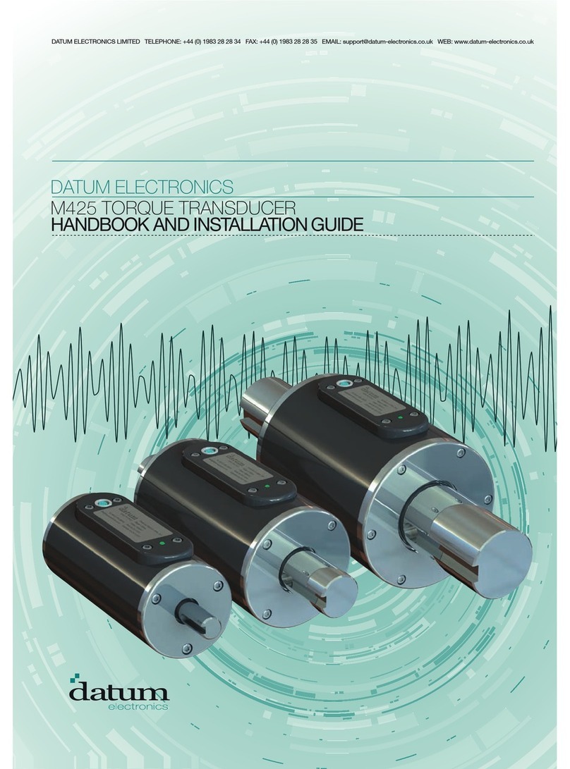 DATUM ELECTRONICS M425 User manual