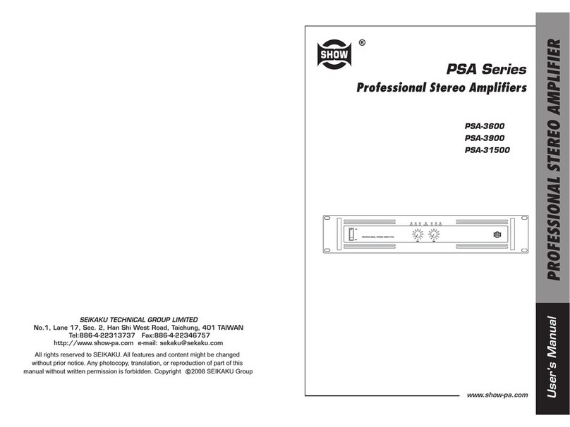 Show PSA Series user manual
