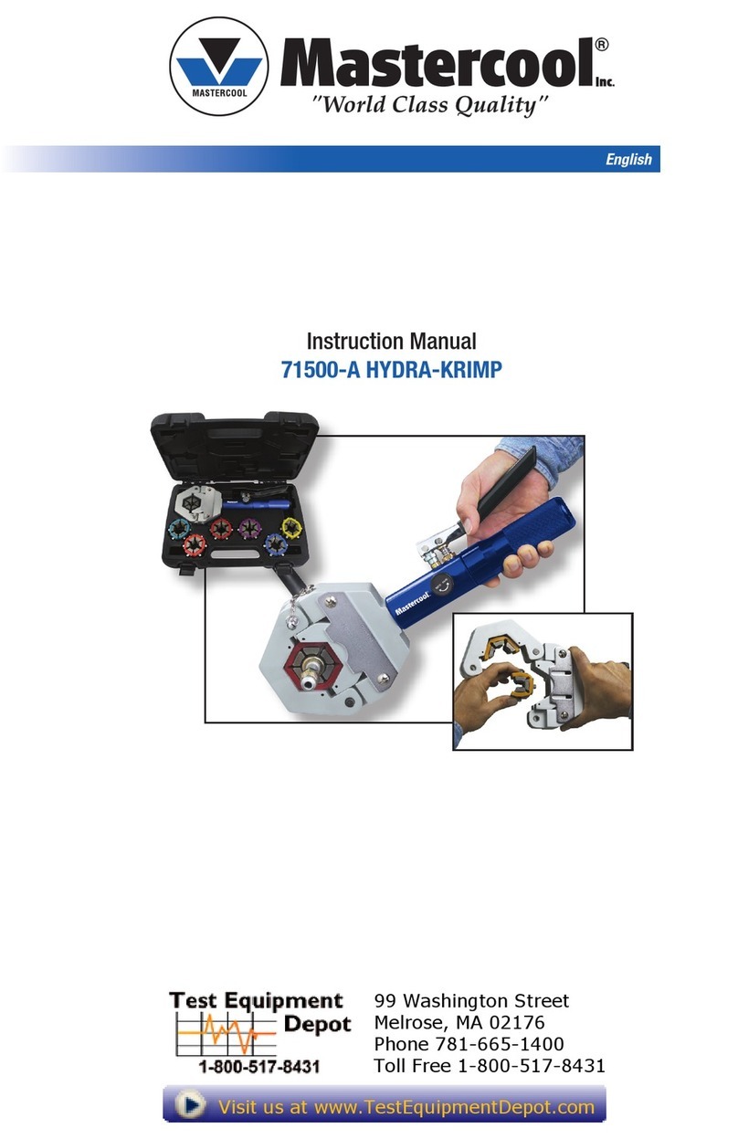 Master cool 71500-A HYDRA-KRIMP instruction manual Master cool 71500-A HYDRA-KRIMP instruction manual