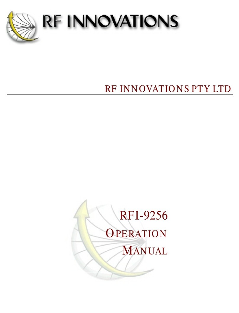 RF Innovations RFI-9256 Operation manual