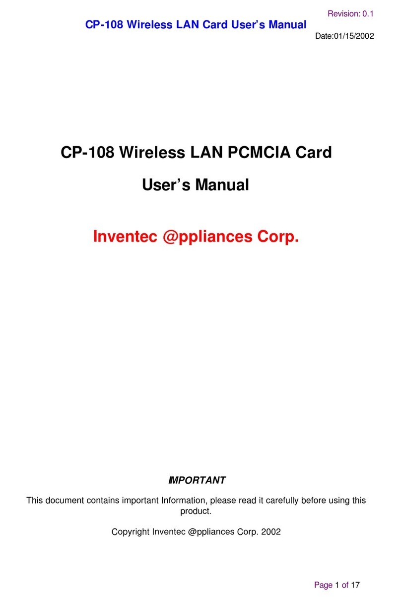 Inventec CP-108 user manual