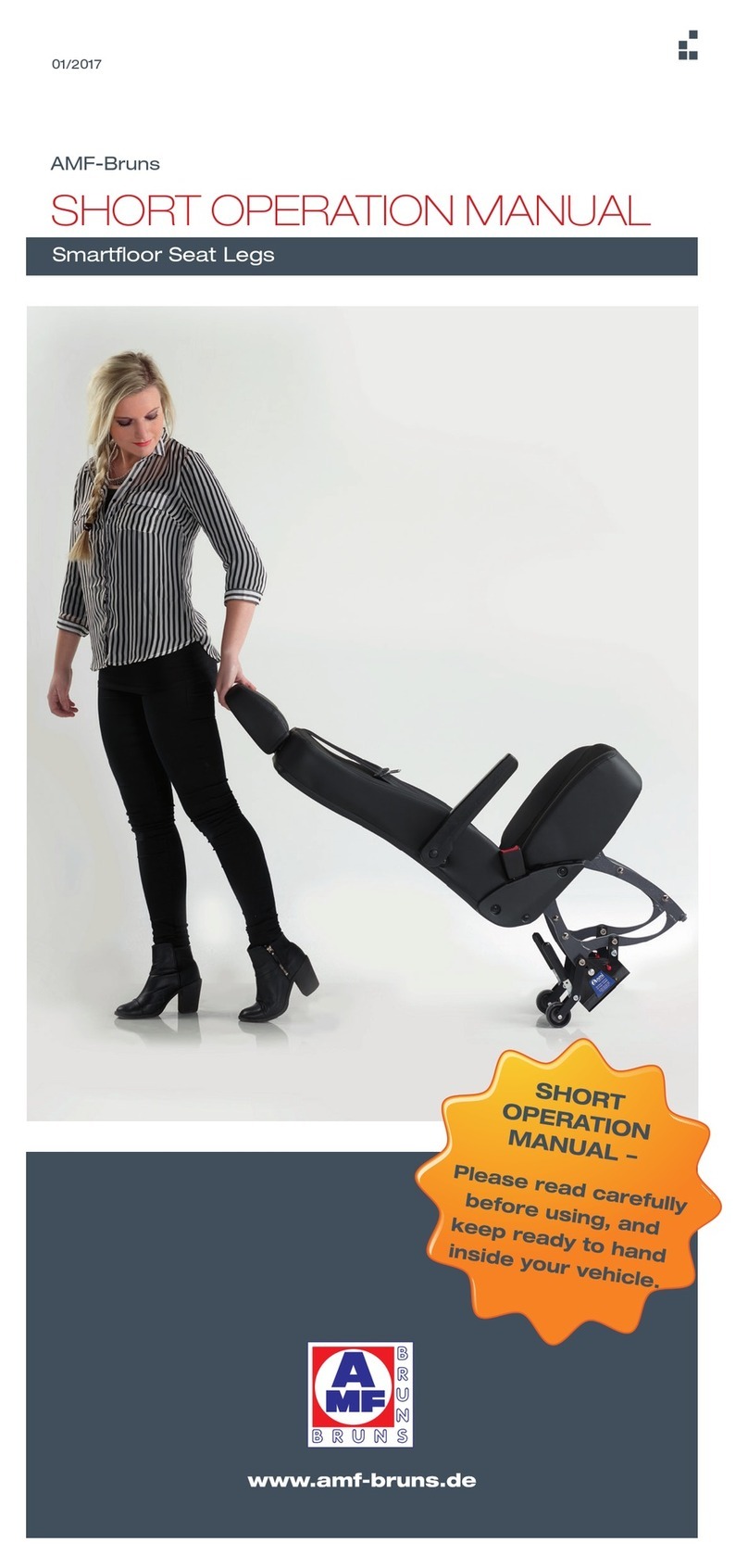 AMF-BRUNS Smartfloor Seat Legs Short operation manual