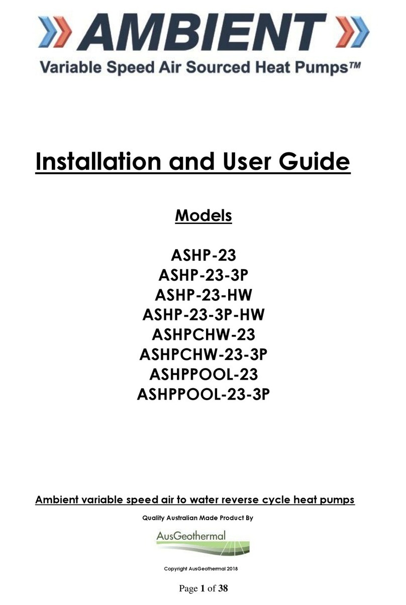 Ambient ASHP-23 Installation and user guide Ambient ASHP-23 Installation and user guide