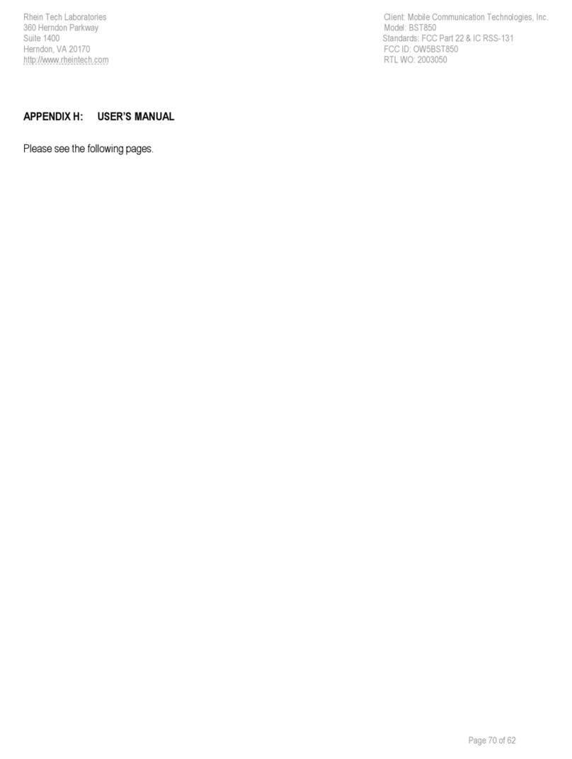 SmoothTalker BST850 instruction manual