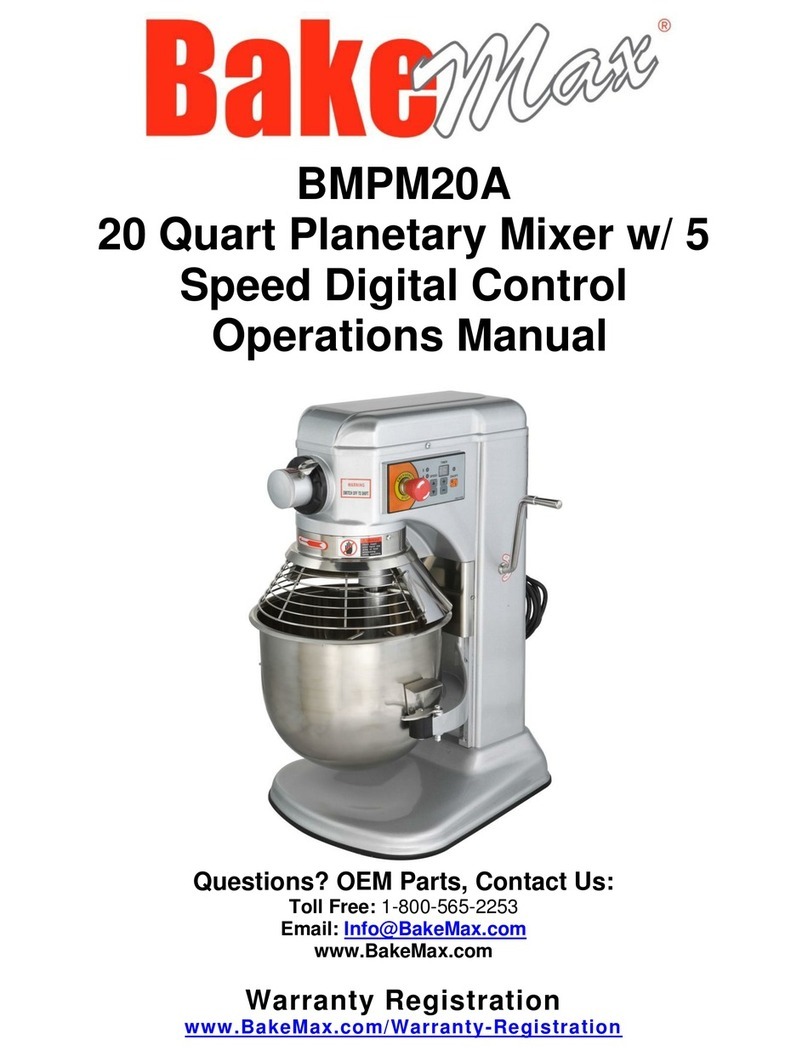 Bake Max BMPM20A Operation manual