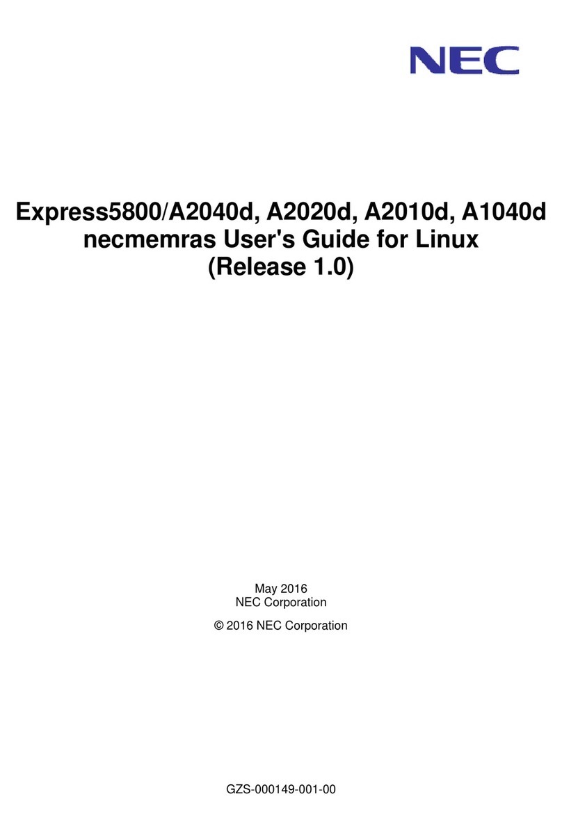 NEC Express5800/A2040d user guide NEC Express5800/A2040d user guide