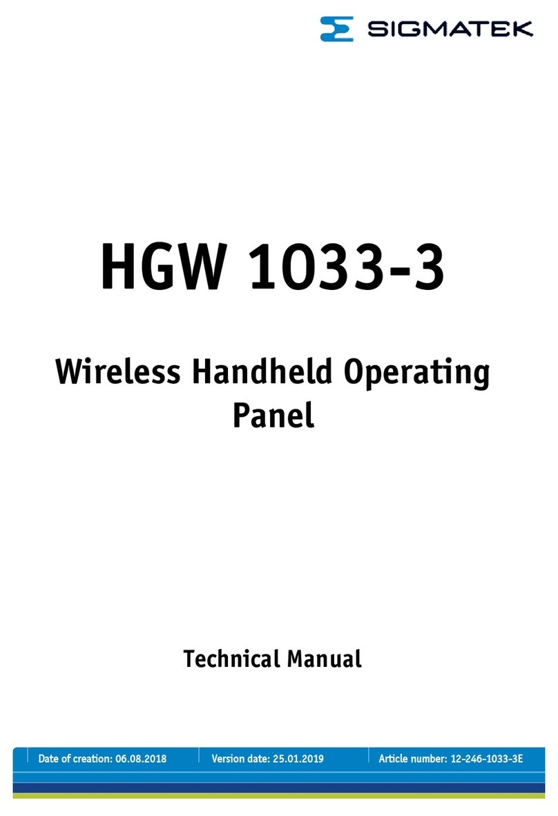 SIGMA TEK HGW 1033-3 Technical manual