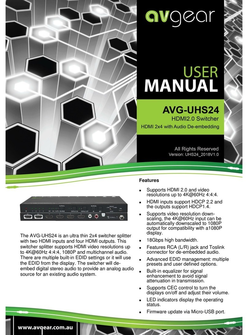 AVGear AVG-UHS24 user manual AVGear AVG-UHS24 user manual