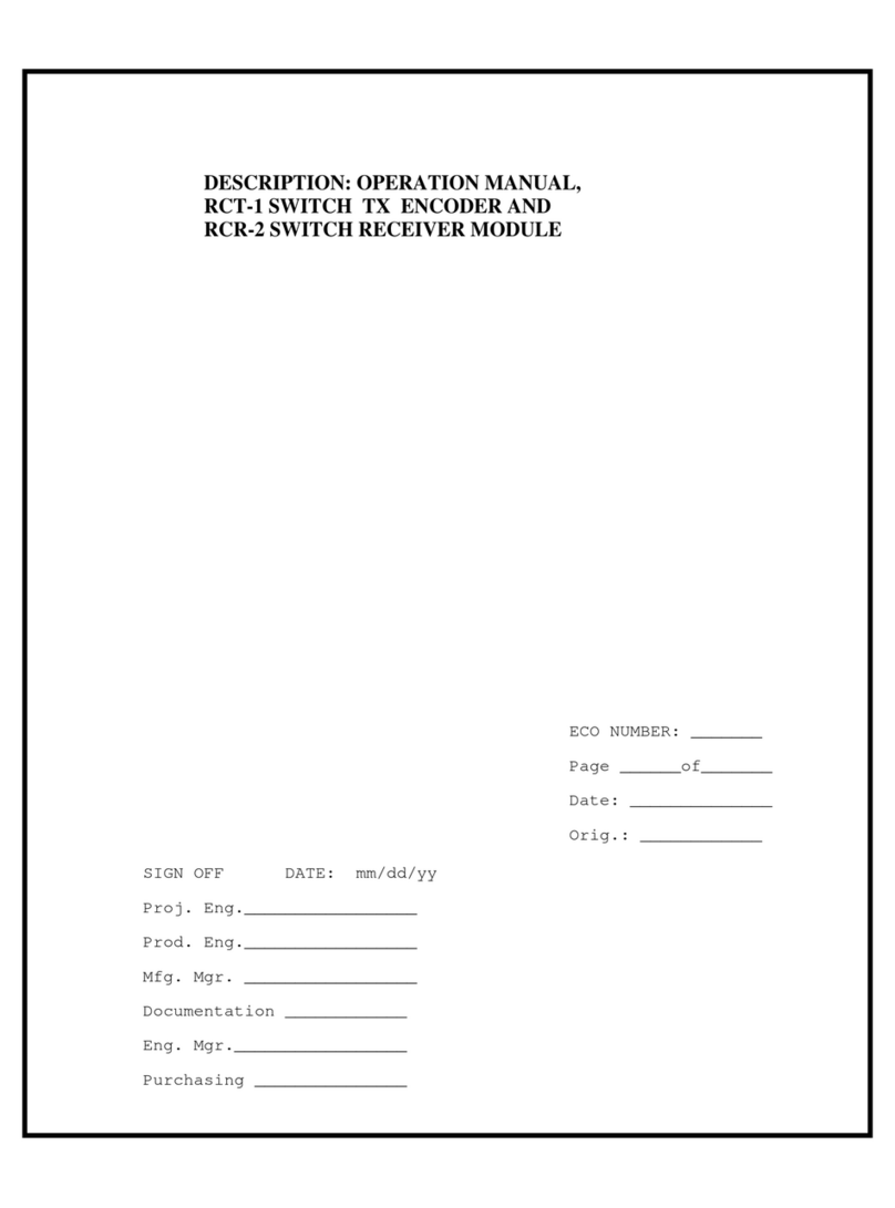 DTC RCT-1 Operation manual