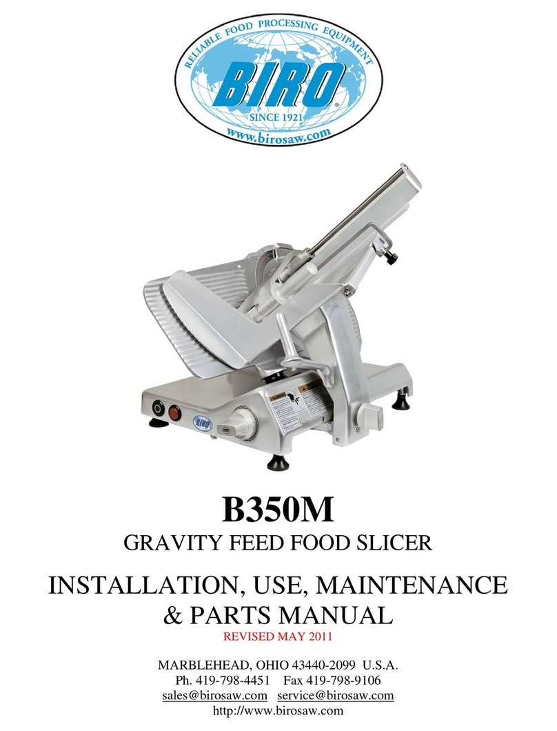 BIRO B350M Specification sheet