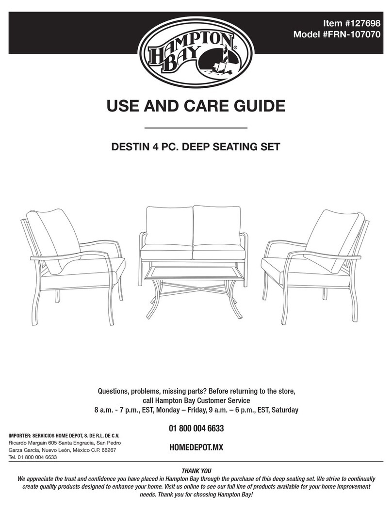 HAMPTON BAY DESTIN FRN-107070 User manual HAMPTON BAY DESTIN FRN-107070 User manual