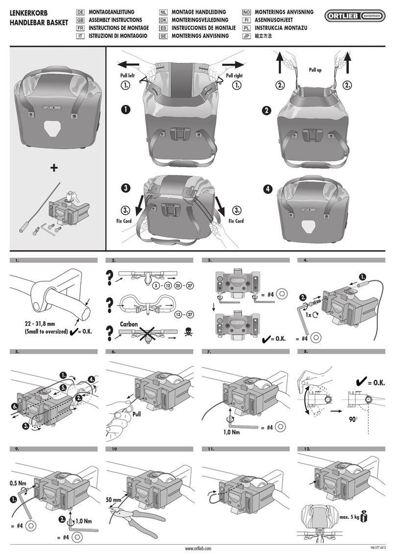 Ortlieb HANDLEBAR BASKET User manual