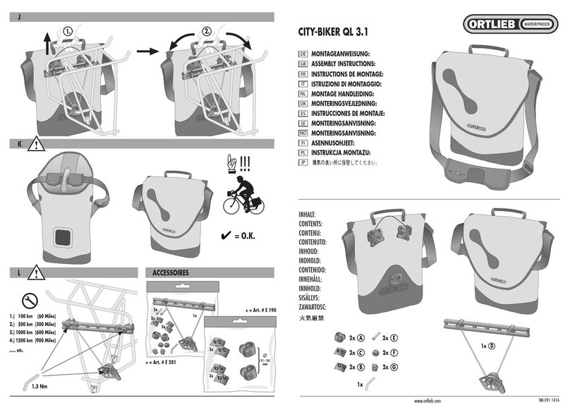 Ortlieb City-Biker QL 3.1 User manual Ortlieb City-Biker QL 3.1 User manual