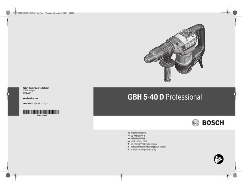Bosch GBH 5-40 D Professional User manual