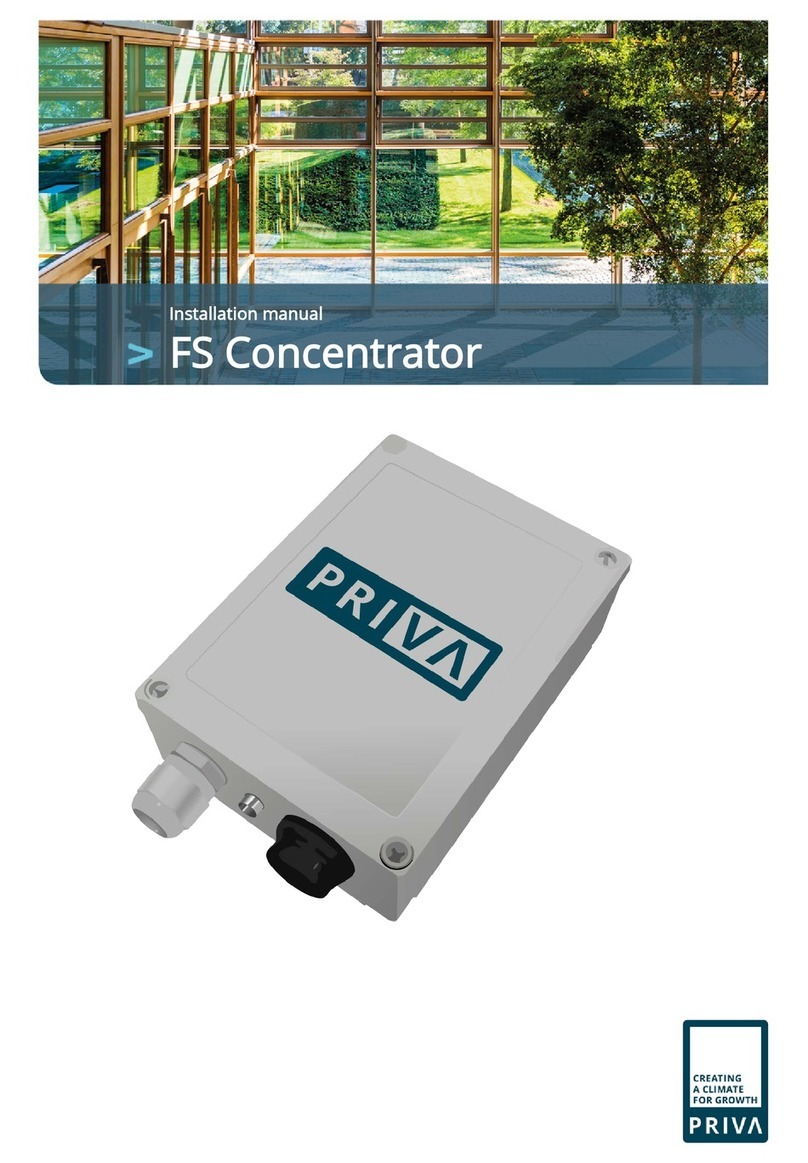Priva FS Concentrator installation manual