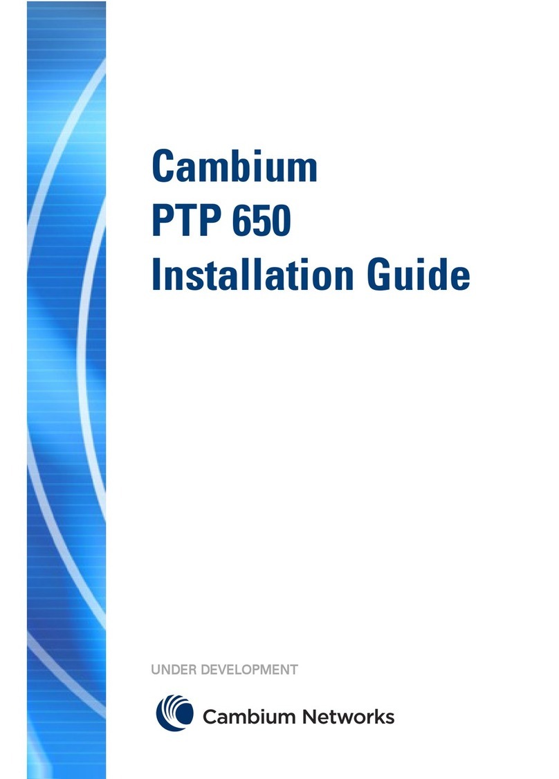 Cambium Networks PTP 650 User manual Cambium Networks PTP 650 User manual