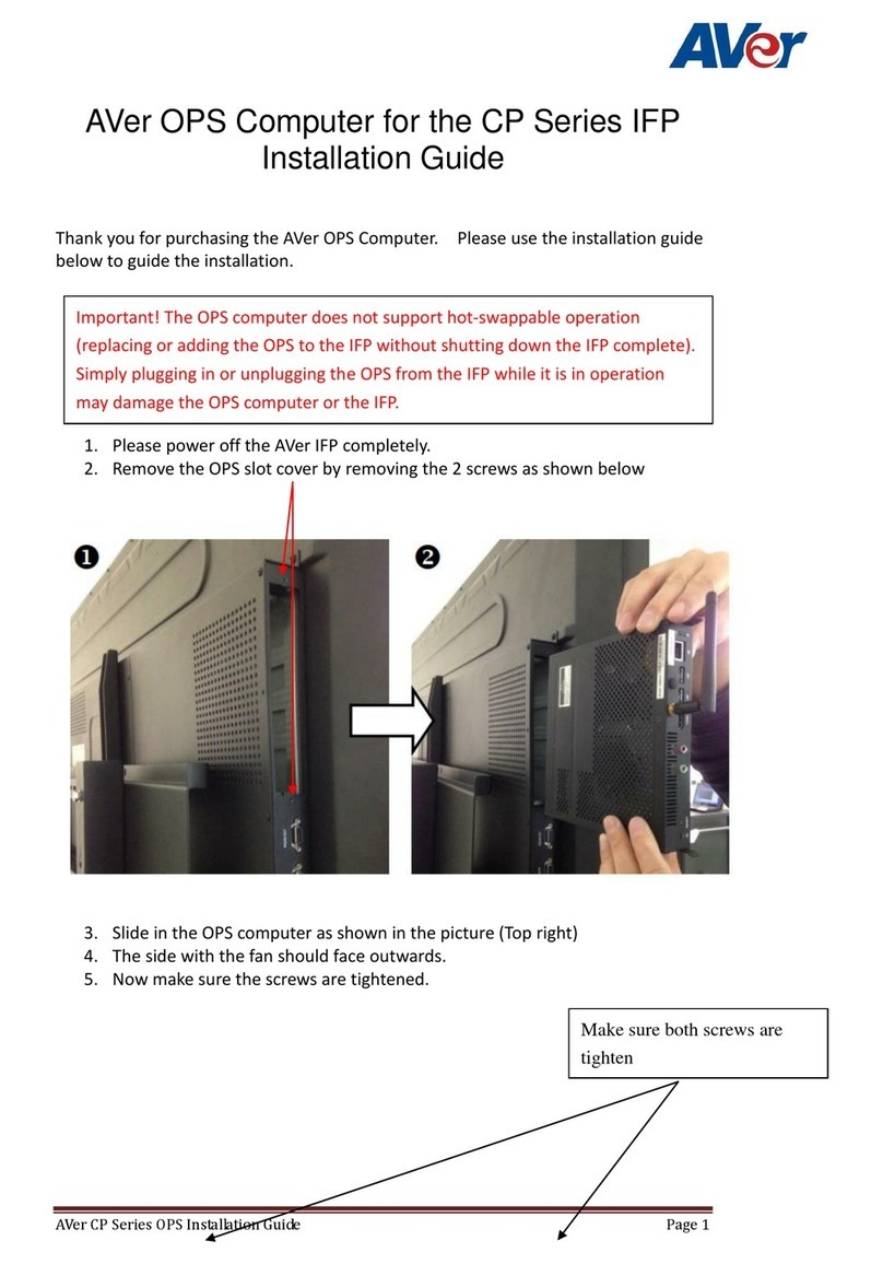 AVer IFI5OPS4I User manual