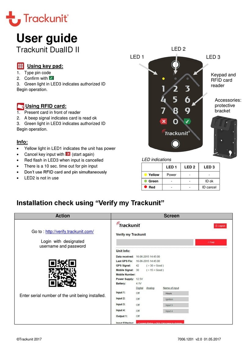 Trackunit DualID II User manual