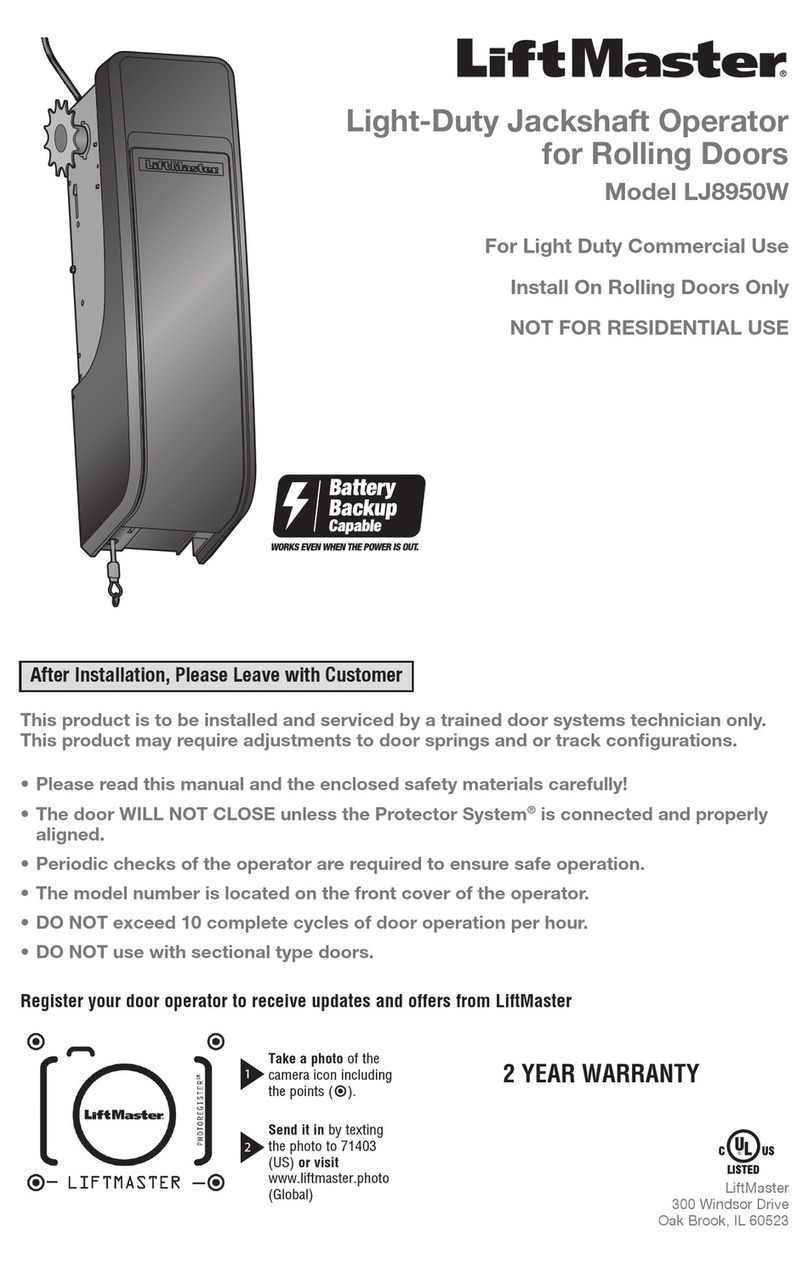 Chamberlain LJ8950W User manual Chamberlain LJ8950W User manual