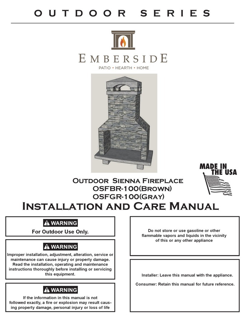 Emberside Outdoor Series Installation and care guide
