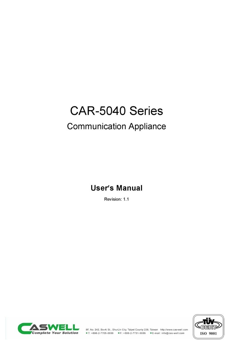 Caswell CAR-5040 Series user manual