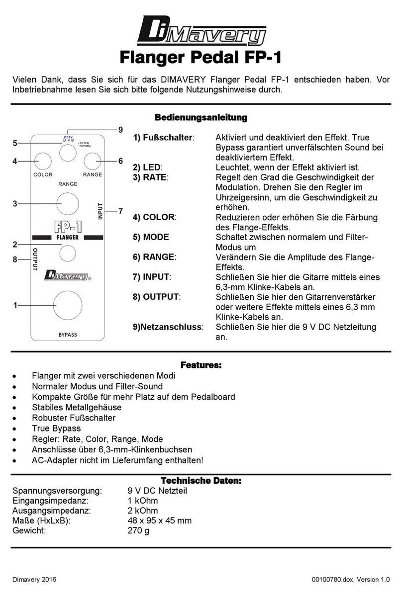 Dimavery FP-1 manual