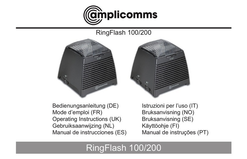 Amplicomms RingFlash 100 operating instructions
