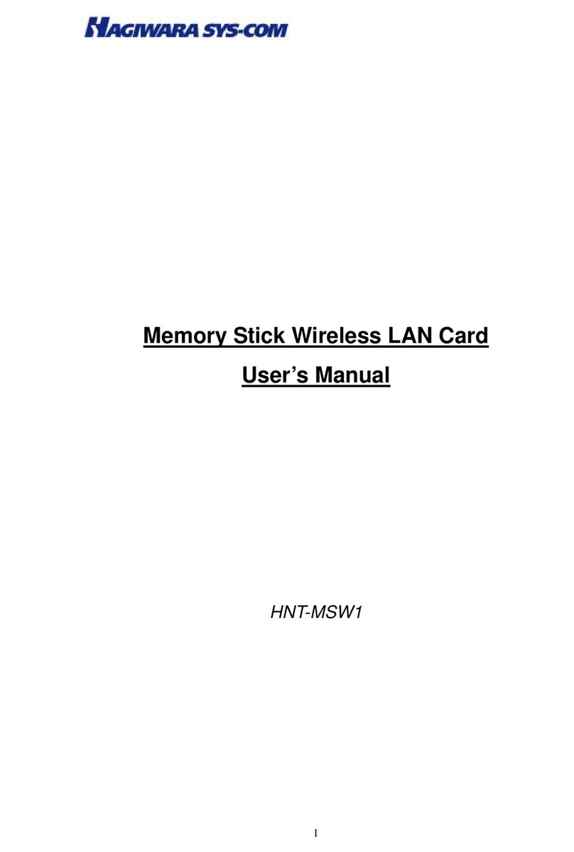 Hagiwara Sys-Com HNT-MSW1 user manual