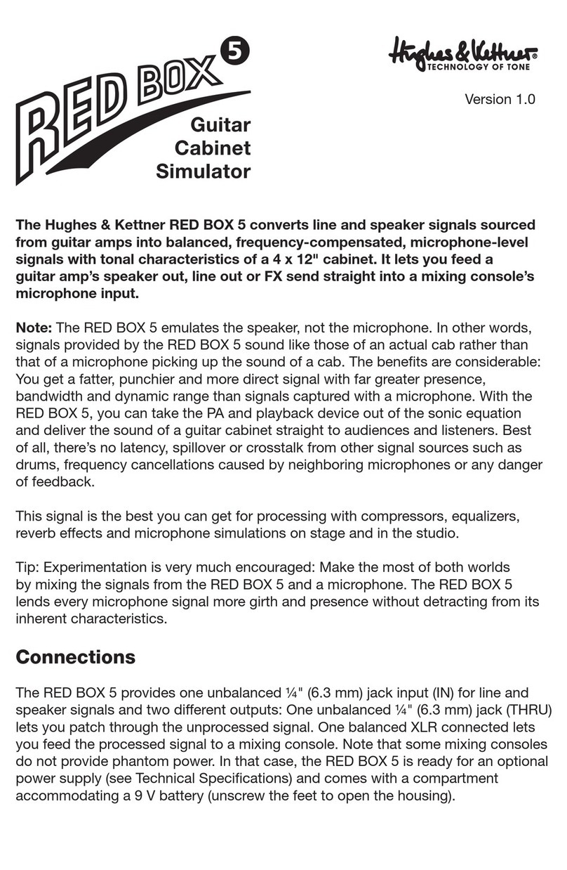 Hughes & Kettner RED BOX 5 manual