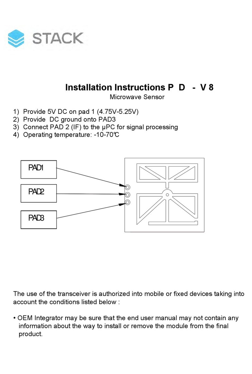Stack PD-V8 User manual