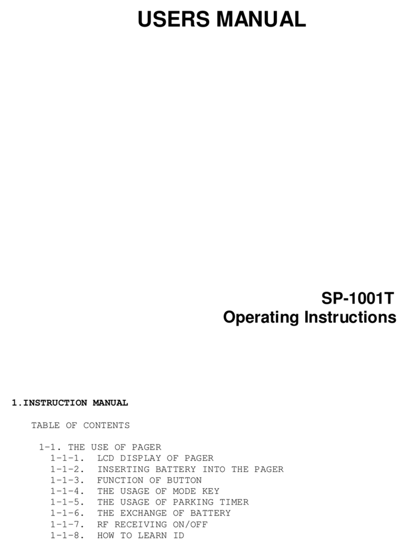 Drake Systems SP-1001T operating instructions