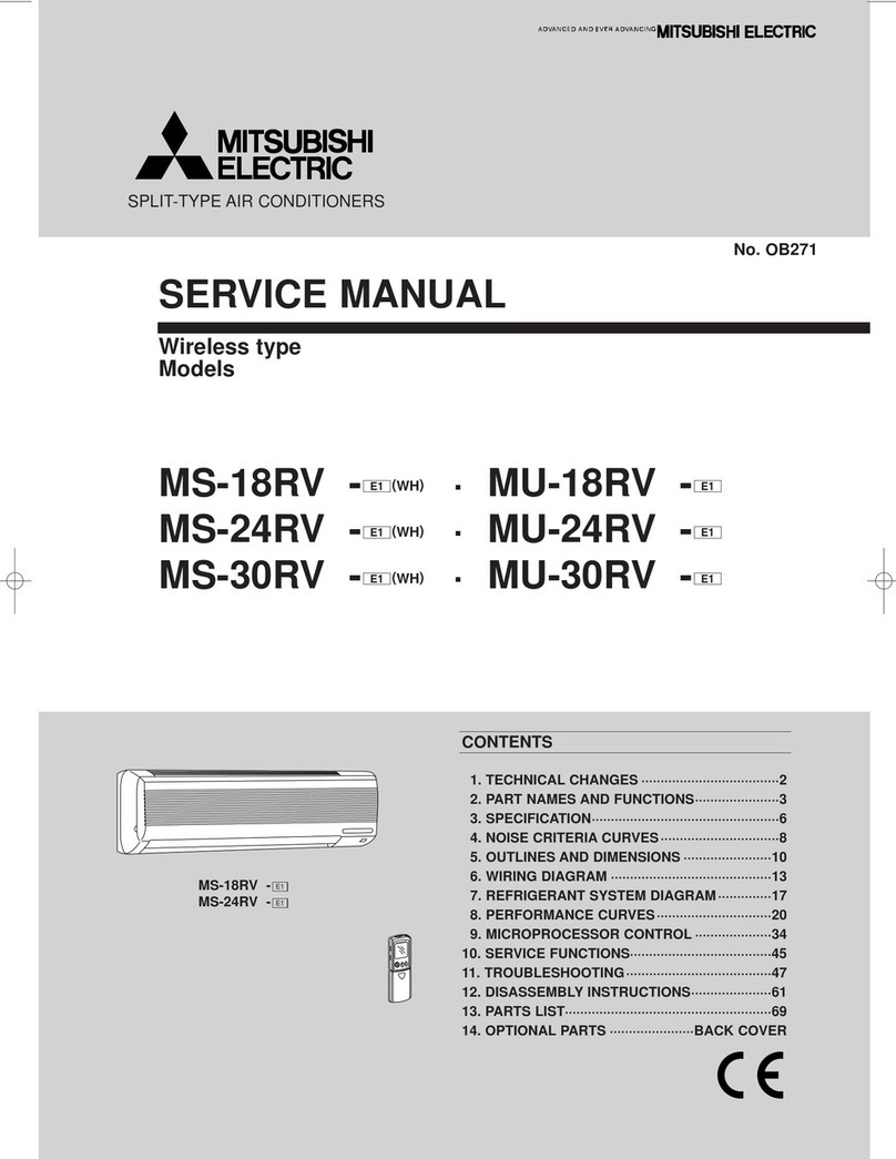 Mitsubishi Electric MS-18RV-E1 User manual