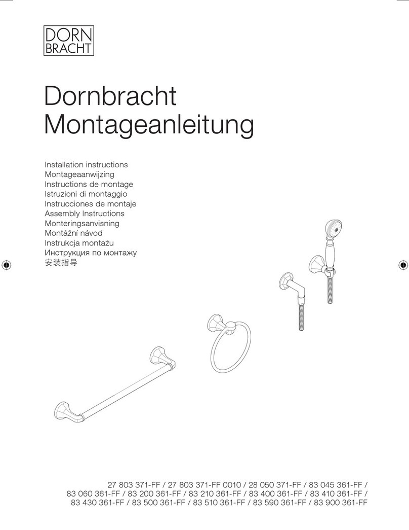 Dornbracht 27 803 371-FF installation instructions