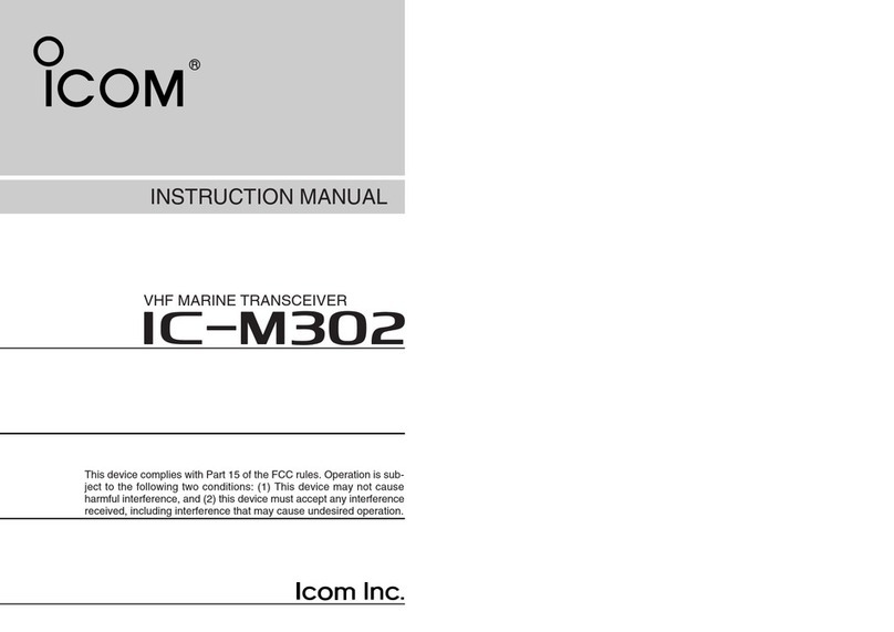 Icom IC-M302 instruction manual
