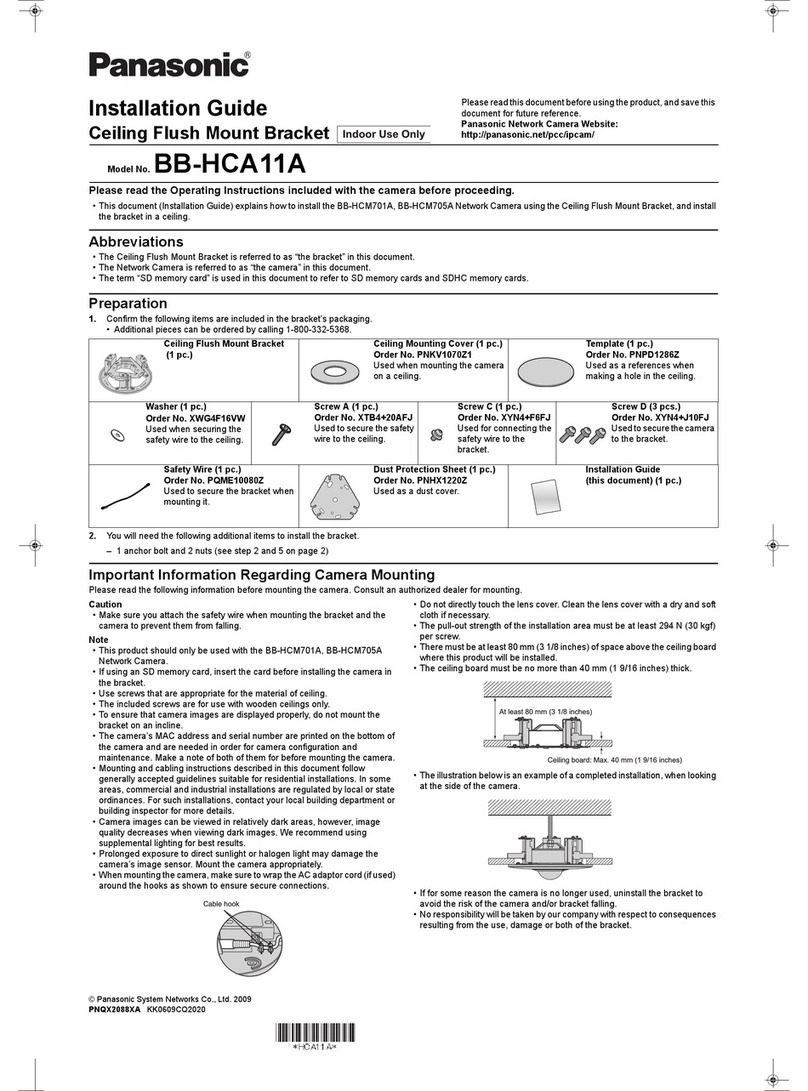 Panasonic BB-HCA11A installation guide