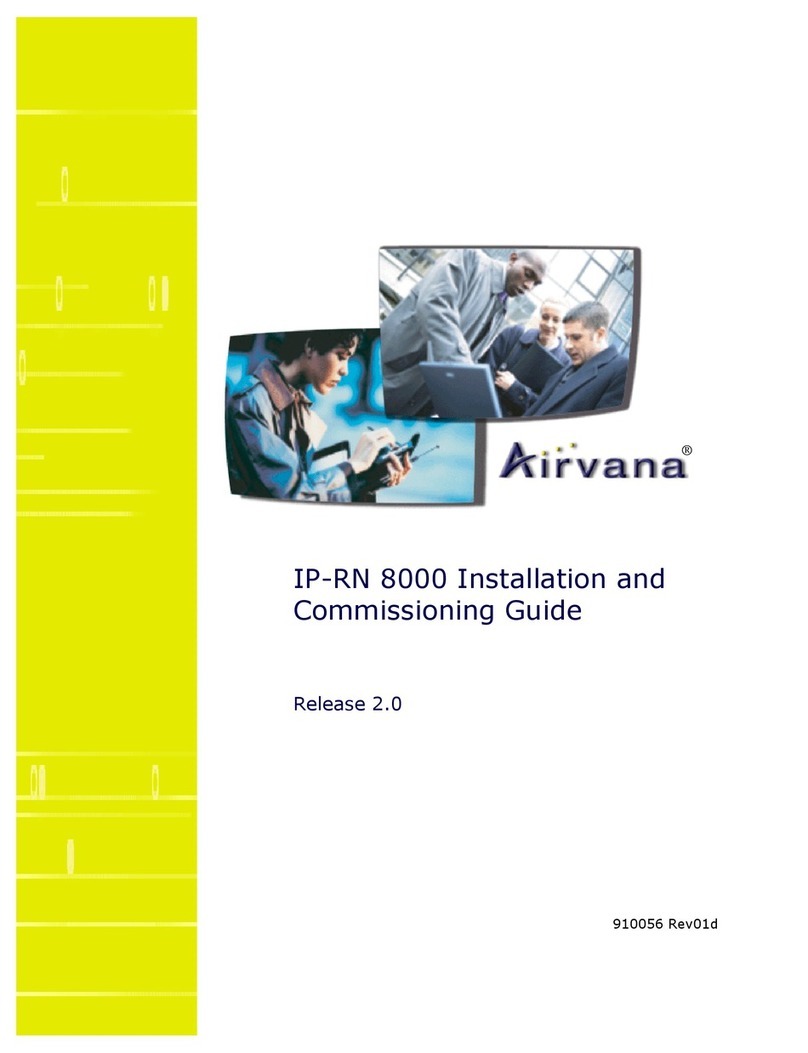 Airvana IP-RN 80000 Installation and commissioning guide