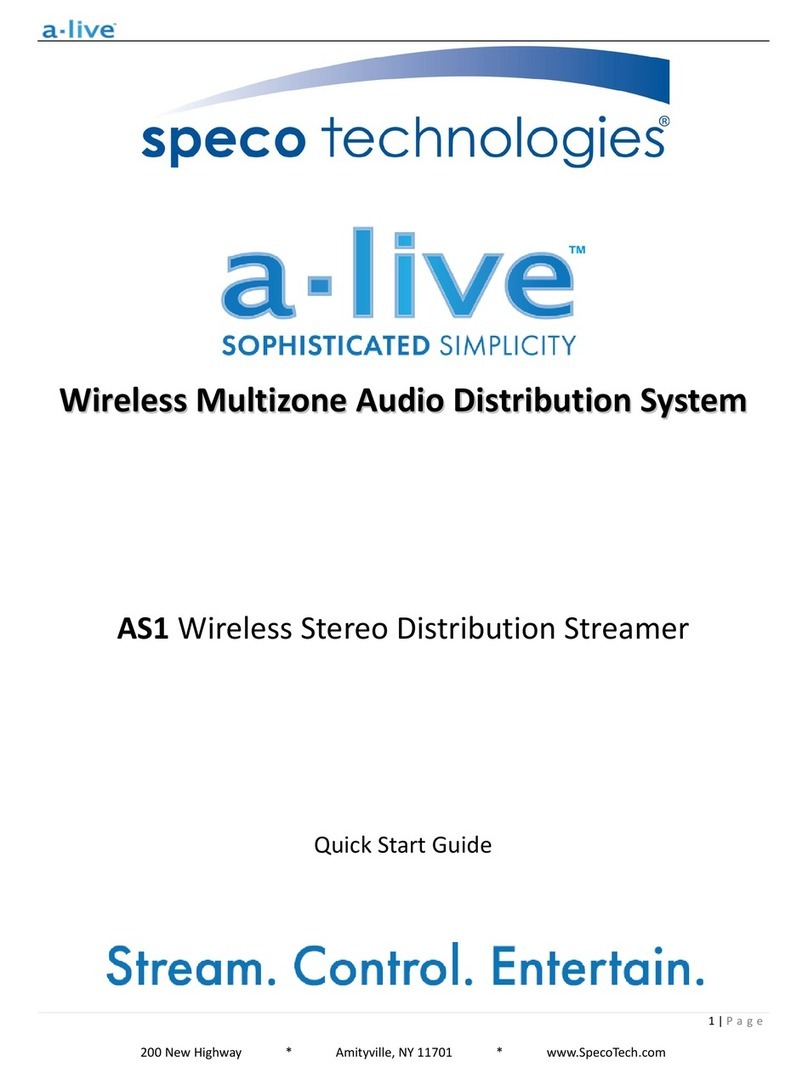 Speco a-live AS1 quick start guide