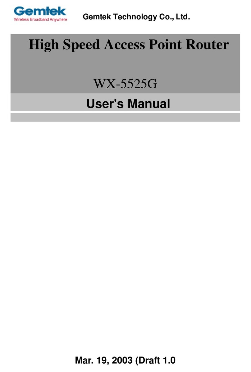 Gemtek WX-5525G User manual