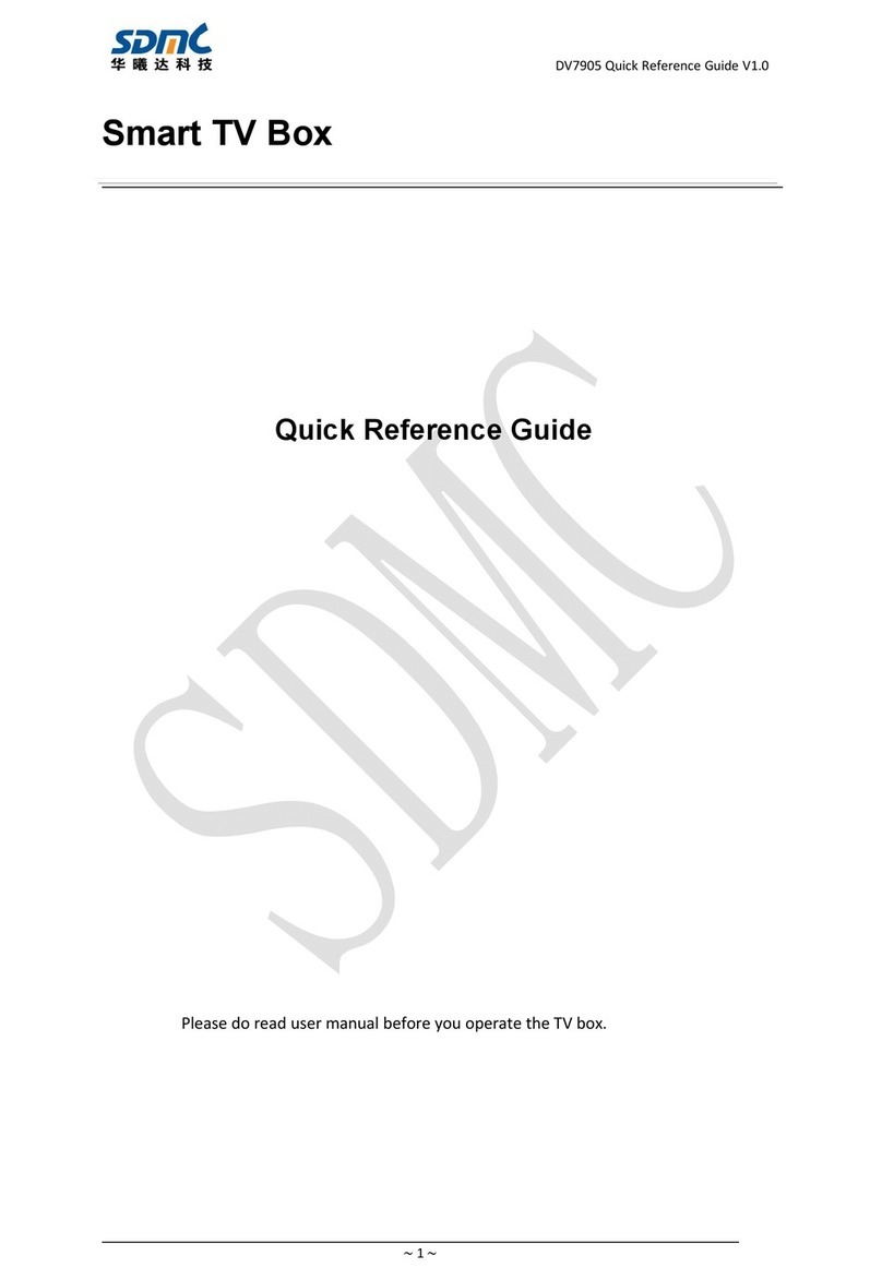 SDMC DV7905 Quick reference guide