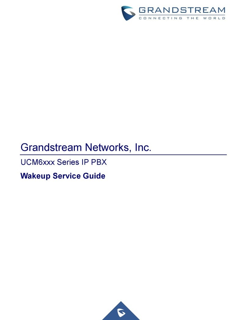 Grandstream Networks UCM6 series Service guide Grandstream Networks UCM6 series Service guide