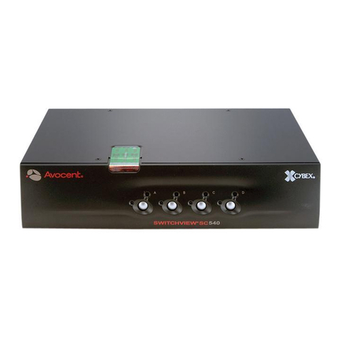 Avocent SwitchView SC540 Quick installation guide