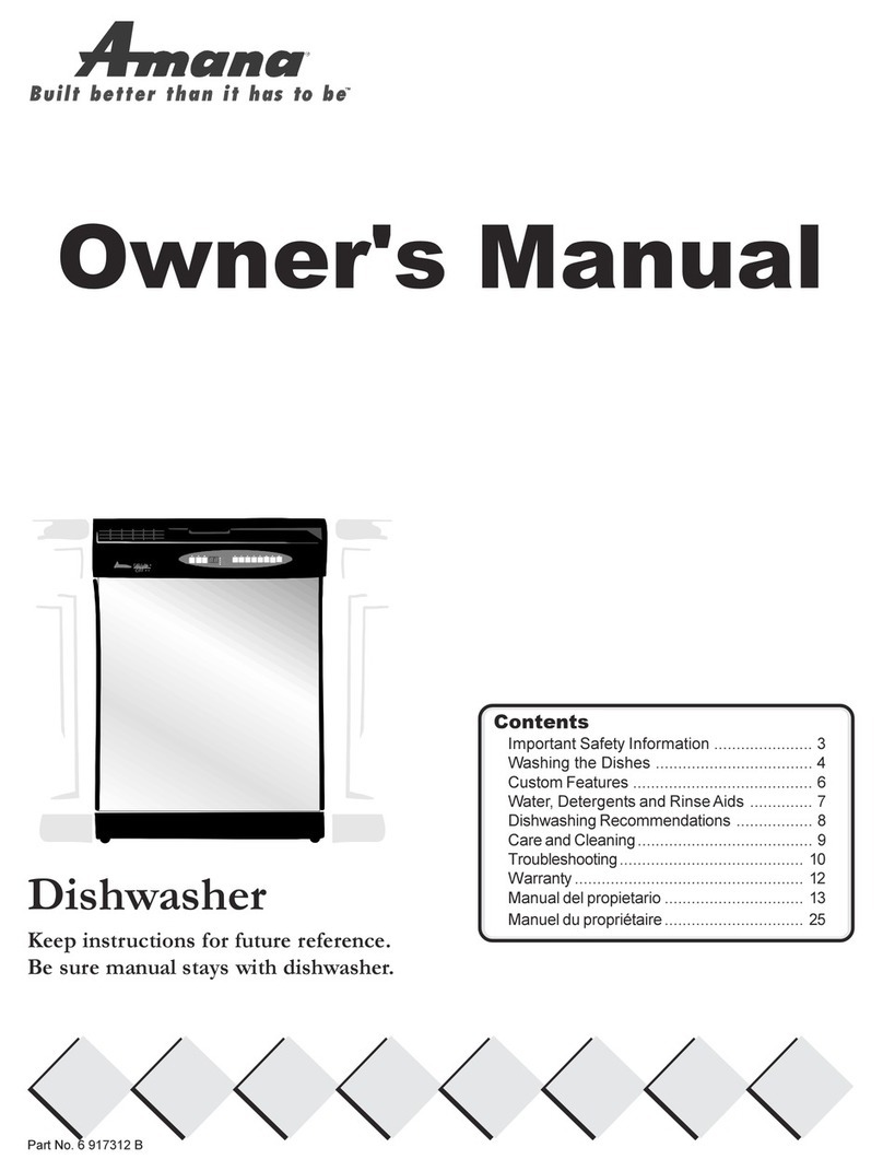 Amana ADW662EAB User manual