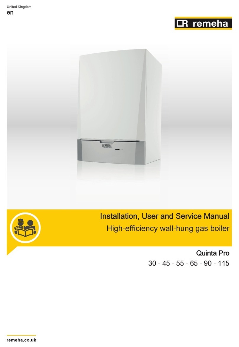REMEHA Quinta Pro 30 Installation, user and service manual