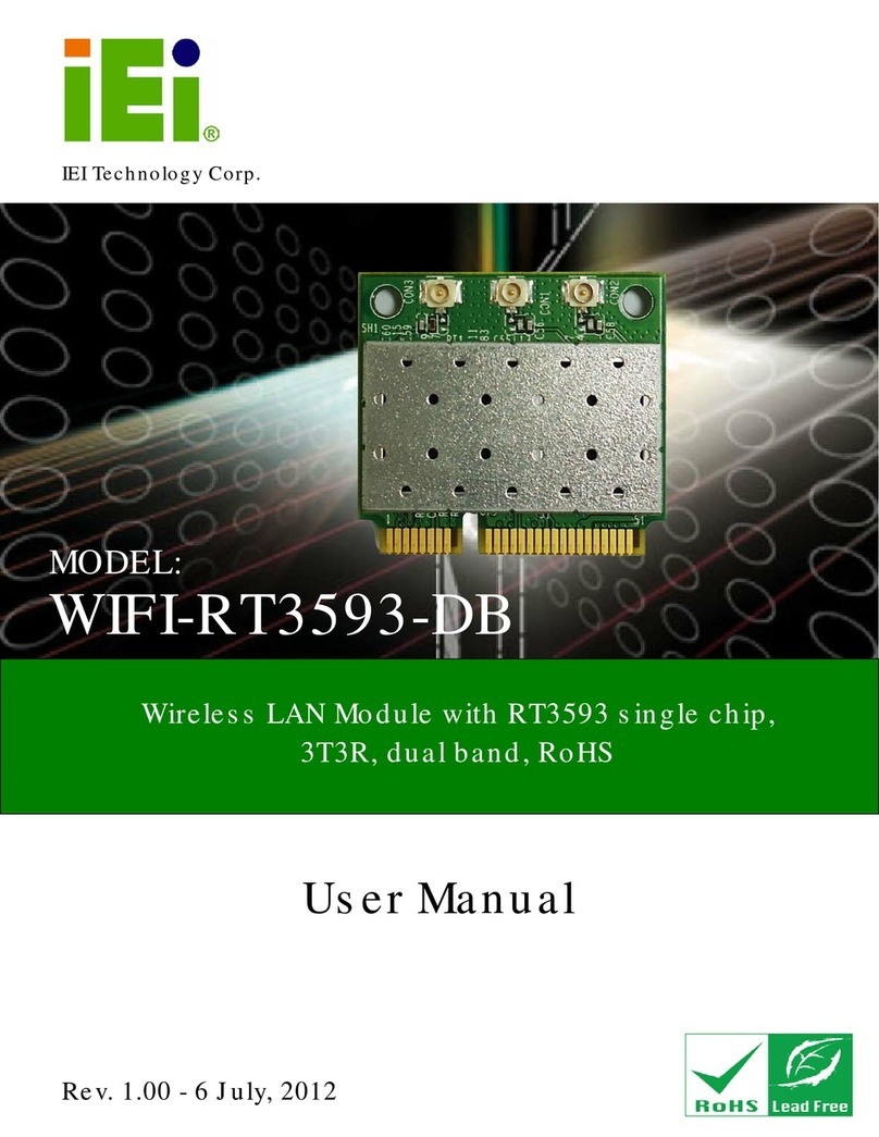 IEI Technology WIFI-RT3593-DB user manual