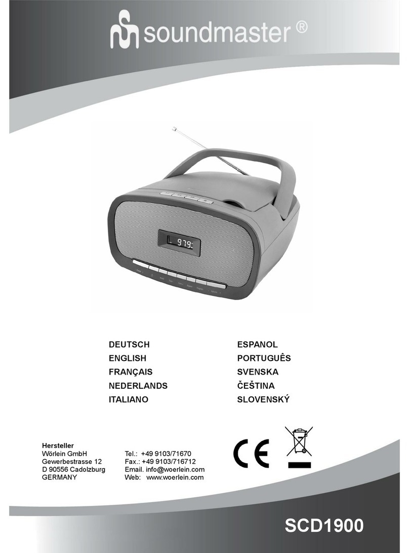 SOUNDMASTER SCD1900 User manual